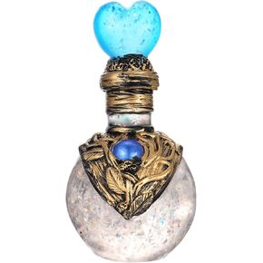 Perfume Bottles Vintage Refillable Crystal Decor Perfume Bottle Witch and Wizard Dark Bottle Cosplay Accessory Blue