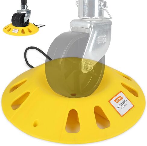 Trailer Jack Wheel Dock, Tongue Jack Wheel Chock for Trailer Boat Camper RV, Caster Stopper for Single 6'' 8'' and Dual 6'' in Saudi Arabia