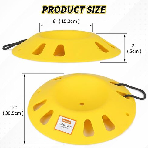 Trailer Jack Wheel Dock, Tongue Jack Wheel Chock for Trailer Boat Camper RV, Caster Stopper for Single 6'' 8'' and Dual 6'' in Saudi Arabia