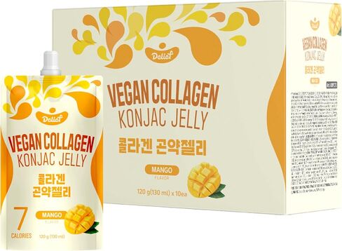 Vegan Collagen Konjac Jelly Peach (V) 120g x 10packs in 1box in Saudi Arabia