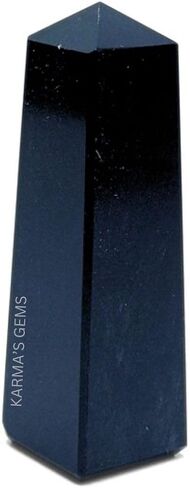 Natural Amethyst Crystal Tower - Handwork Obelisk Tower Promotes Energy & Good Health - Polished Stone Perfect for Reiki Healing - Ideal Gift for Crystal Collectors - 4 Corner (3" to 4") in Kuwait