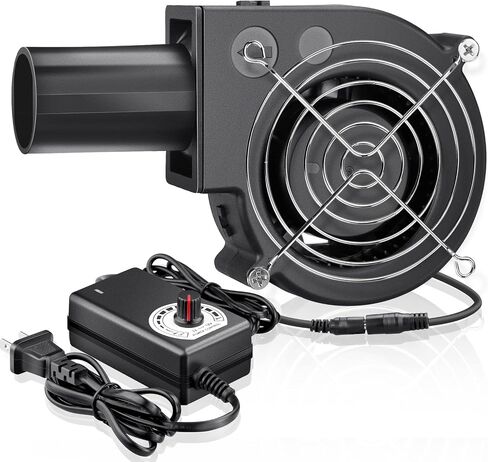 97mm x 33mm USB Centrifugal 5V Air Blower Brushless Fan with Tube for Replacement Fireplace Forge Smoker BBQ Electronic Cabinet Squirrel Cage Cooler in Saudi Arabia