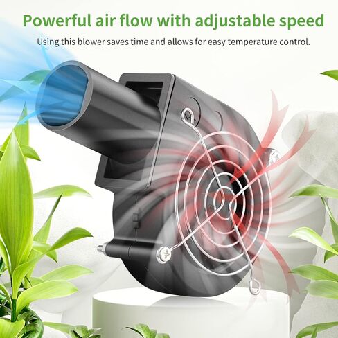 97mm x 33mm USB Centrifugal 5V Air Blower Brushless Fan with Tube for Replacement Fireplace Forge Smoker BBQ Electronic Cabinet Squirrel Cage Cooler in Saudi Arabia
