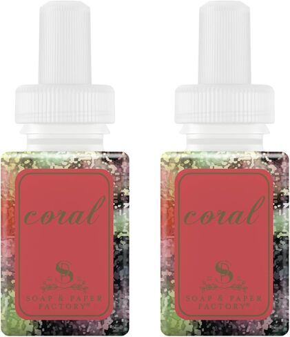 إعادة تعبئة بورا - إعادة تعبئة عطر موزع الهواء المنزلي الذكي - ما يصل إلى 120 ساعة من العطر المميز لكل عبوة - عطر موزع نظيف للمنزل والمكتب - عبوة من قطعتين من مصنع الصابون والورق، كشمش مزهر in Saudi Arabia