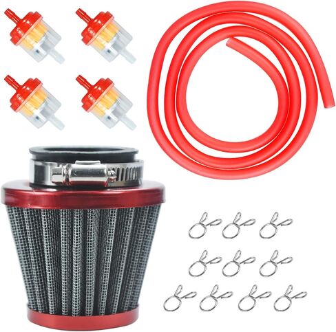 35mm Air filter Fuel Line Kit for 110cc 125cc SSR110 SSR125 TTR90 TTR110 PW80 CRF50 CRF70 XR50 XR70 KLX110 Baja DR70 Motovox MVX70 MVX110 Tao Tao DB14 Dirt Pit bike Four Wheeler Quad ATV Blue in Saudi Arabia