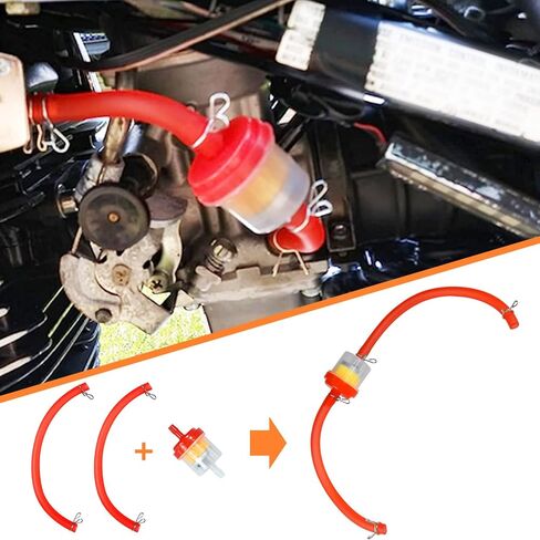 35mm Air filter Fuel Line Kit for 110cc 125cc SSR110 SSR125 TTR90 TTR110 PW80 CRF50 CRF70 XR50 XR70 KLX110 Baja DR70 Motovox MVX70 MVX110 Tao Tao DB14 Dirt Pit bike Four Wheeler Quad ATV Blue in Saudi Arabia