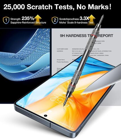 واقي شاشة UltraGlass Unbreak TOP 9H+ لهاتف Samsung Galaxy S24 Ultra [مقاوم للكسر من الدرجة العسكرية وأطول متانة] واقي شاشة S24 زجاج مقوى للغاية، عبوتين [شفاف] in Kuwait
