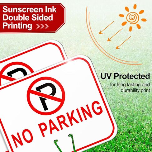 6 قطع من Geetery لا توجد علامات وقوف السيارات، علامة مخروطية المرور، 12.6 × 10.43 بوصة، علامة تحذير علوية مخروطية مرورية بلاستيكية لحاجز الطريق، بناء خارجي مقاوم للماء in Kuwait