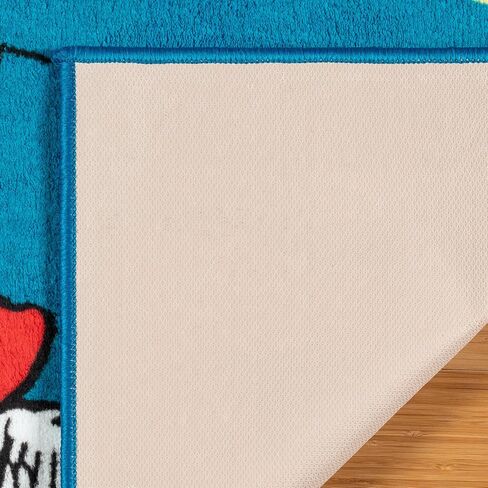 Gertmenian Kids Playroom & Game Room Carpet, The Grinch Childrens Rug, Kids Novelty Home Decor, Ideal Area Rug for Child Bedroom 54x78, Merry Grinchmas Wreath, 28601 in Saudi Arabia