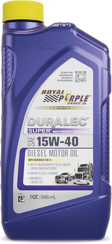 Royal Purple (06154-6PK API-Licensed Heavy Duty CJ-4 SAE 15W-40 High Performance Synthetic Motor Oil - 1 Quart, (Case of 6) in Saudi Arabia