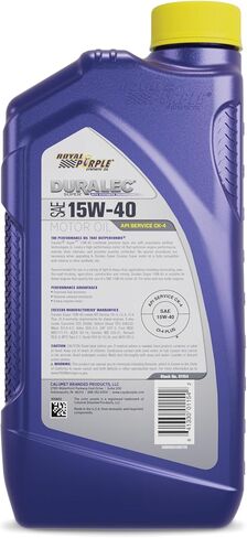 Royal Purple (06154-6PK API-Licensed Heavy Duty CJ-4 SAE 15W-40 High Performance Synthetic Motor Oil - 1 Quart, (Case of 6) in Saudi Arabia
