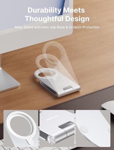 شاحن لاسلكي مغناطيسي JSAUX متوافق مع شاحن MagSafe/iPhone 16/16 Pro/16 Plus/16 Pro Max/iPhone 15 Pro Max Plus/iPhone 14 13 12 Series، لوحة شحن لاسلكية آمنة Mag، شاحن Mag (أزرق) in Kuwait