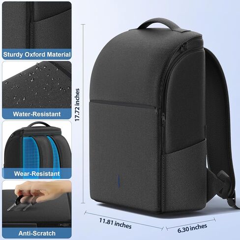 Backpack for PS5/ Slim/ Pro Console, Full Protection PS5 Carrying Case Travel Bag, Large Capacity PS5 Storage Bag for Dual Controllers, PS Portal, Laptop, Game Cards, PS5 Backpack with 3 Cable Pouch in Saudi Arabia