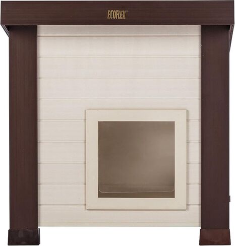 ECOFLEX Albany Extra Large Outdoor Feral Cat House for Multiple Cats with Quick & Easy Assembly, 2 Vinyl Door Flaps Included, Moisture and Odor Resistant in Saudi Arabia