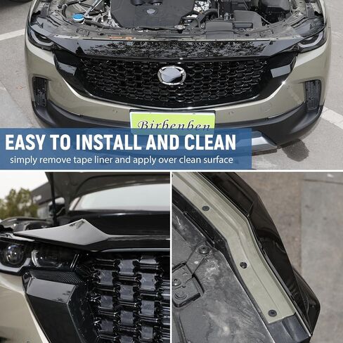 for Mazda CX50 2023 2024 Hood Air Deflector, Carbon Fiber Low Profile Front Hood Bonnet Cover Trim, Hood Protector Bug & Hood Shields, Exterior Bumper Guard Accessories for Mazda CX-50 CX 50 in Saudi Arabia