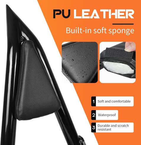 AUFER Motorcycle Detachable Rear Passenger Backrest Sissy bar With Luggage Rack And Rotary Docking Latches Clips Compatible With For 2004-2023 Sportster XL 883 1200 in Kuwait