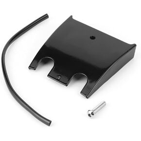 Dash Extension Panel Dash Extension Panel Metal Rubber Dash Extension Panel Drag Motorcycle Fuel Cover Fit For Fltcu I Flht (Black)