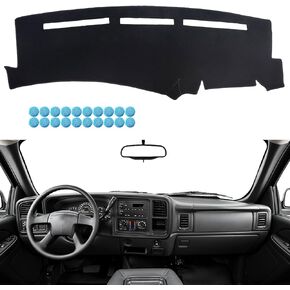 Dashboard Cover fit for Chevy Silverado 1500 LTZ 2007 2008 2009 2010 2011 2012 2013, Dash Cover fit for Chevrolet Tahoe Suburban Avalanche 2014, Dashboard Mat fit for GMC Yukon Sierra