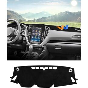Autorder Dashboard Cover Mat for 2024 2025 Subaru Crosstrek Accessories Dash Cover Flannel Dash Mat Sunshade Glare UV Rays Protector