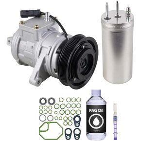 ضاغط التيار المتردد ومجموعة تكييف الهواء لسيارة جيب رانجلر TJ 4.0L 2000 2001 2002 2003 2004 2005 2006 - BuyAutoParts 60-80151RK جديد in Kuwait