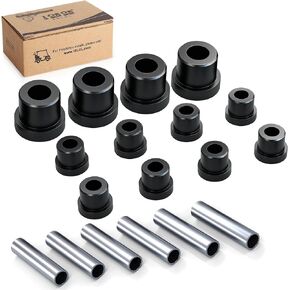 Golf Cart Rear Spring Bushing Kit for EZGO RXV 2008-up Electric and Gas, Includes 4 Large Bushings 620160, 8 Small Bushings 624030, 6 Steel Spacers 620161