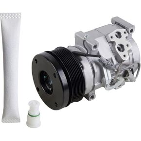 ضاغط التيار المتردد مع مجفف مكيف الهواء لسيارة Toyota Tundra 4.6L & 5.7L V8 2007 2008 2009 2010 2011 2012 2013 2014 2015 2016 2017 2018 - BuyAutoParts 60-86528R2 NEW in Kuwait
