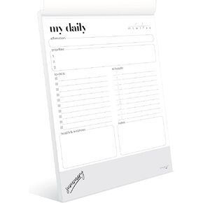 To Do List Notepad A5 Size (8.3"X5.8") Daily To Do List Planner, Productivity Planner, Stylish Design, Quality Thick Paper, Hardcover, Undated, Ruled Pages, Checkboxes, Deadline Column, Date Section.