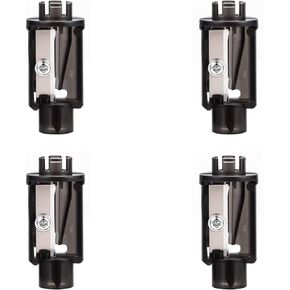 Electric Pencil Sharpener Blade, Suitable for No.2/Colored Pencils(6-8mm)/School Pencil Sharpener/Classroom/Office/Home 4Pcs/Set（Black）
