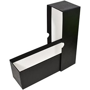 Guardhouse Single Row Heavy Duty Box 8.25' for Certified Coin Slabs or 2.5' x 2.5' Crown Size Paper Holders - Black