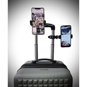 Travel Luggage Phone Holder Mount, Airport Trolley, Treadmill,Baby Stroller Phone Holder Mount