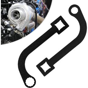 12mm & 15mm Turbo Charger Bolt Wrench Harden Steel 12-Point Wrench Tool Cummins Turbo Wrench (One Pair) For Dodge Ram Truck 6.7L Cummins Diesel Replacement for 9866B 9866A 9866