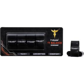 Ty Balance Overgrip 4 Pack - Supreme Tackiness Balanced Absorption, Ultra Durable, Super Soft, Premium Over Grip for Tennis, Pickleball, Badminton, Paddle, Squash and Other Racket Handles