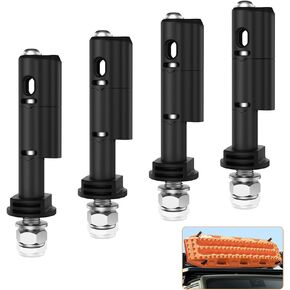 Mounting Pins for Recovery Boards, Lockable Design Traction Boards Mounting Pins, Theftproof Safety Kits, Safe Mount Pins Fit for MaxTrax MKII Recovery Boards, 4 Packs