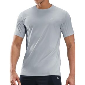 Haimont Men's Running T-Shirt Dry Fit Crewneck Athletic Tee Shirts Moisture Wicking Short Sleeve Stretchy Workout Gym