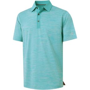 M MAELREG Golf Shirts for Men Dry Fit Short Sleeve Casual Performance Moisture Wicking Heather Pique Collared Polo Shirts
