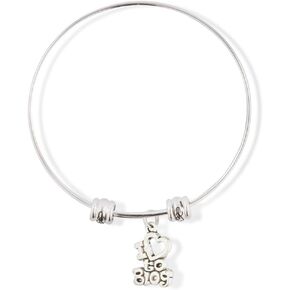 I Love to Blog Text Fancy Charm Bangle