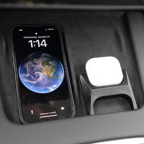 Airpod Holder for Tesla MagSafe Wireless Charger- Fits All Airpods and All Tesla Vehicles