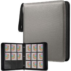 Card Binder, Card Binder with Zipper, 720Pocket Double Sided Pockets Card Holder Carry Case for Baseball Card, Football Card for Kids Organized