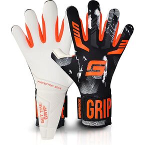 Gripmode Gravity Hybrid Goalkeeper Gloves Adult and Child with Griptec® Latex Lining I Suitable in All Weather I Football Goal Protection for Children, Teenagers & Adults I Size 7-11 in Kuwait
