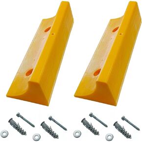 أداة مساعدة وقوف السيارات شديدة التحمل للمرآب، سدادة أرضية المرآب تحمي جدران السيارة والجراج، وتحمي المصدات من سدادات مؤشر السيارات والشاحنات - عبوتان - أصفر in Kuwait