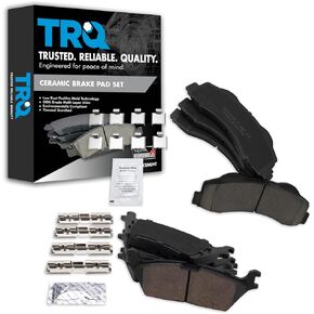 TRQ Ceramic Brake Pads Compatible with 2015-2017 Ford F-150