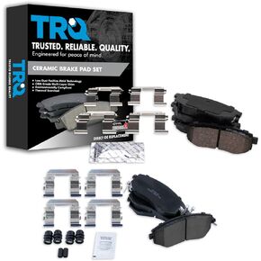 TRQ Ceramic Brake Pads Compatible with 13-16 Scion FR-S 13-19 Subaru BRZ 17-19 Toyota 86