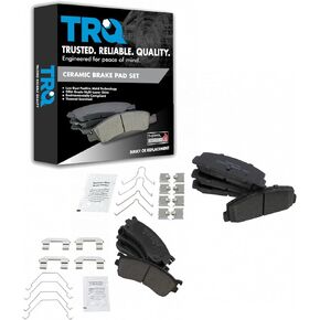 TRQ Ceramic Brake Pads Compatible with 2001-2003 Mazda Protege 2002-2003 Protege5