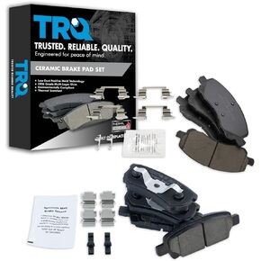 TRQ Ceramic Brake Pads Compatible with 2017 Jeep Compass Patriot