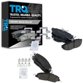 TRQ Ceramic Brake Pads Compatible with 2011-2014 Ford Mustang