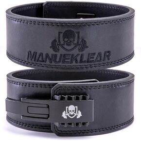 Lever Belt Weightlifting, Leather Lever Belt for Men & Women Powerlifting Lever Belt with 10mm Back Support, Weight Lifting Belt for Weightlifting, Deadlifts, Squat