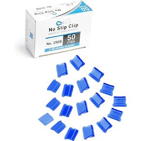 OfficeGoods No Slip Clip Refills - Binds Up to 50 Pages - Reusable (Clear)