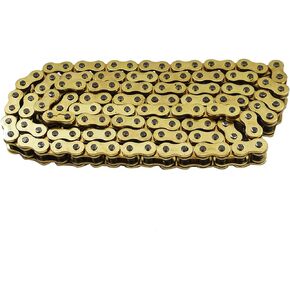 labwork Drive Chain Gold Color with O-Ring 525-120 Replacement for Suzuki Honda Kawasaki ATV Motorcycle 525 Pitch 120 Links
