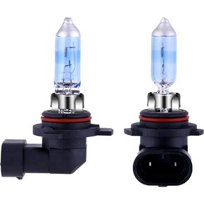 9006 HB4 Halogen Headlight Bulb with Super White Light Long Life Replacement P22D 12V/51W (2 Pack)