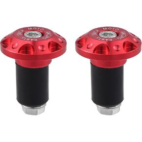 X AUTOHAUX 1 زوج 7/8 "22 مللي متر دراجة نارية اليد القبضات المقود نهاية المنزلق قبعات التوصيل سبائك الألومنيوم